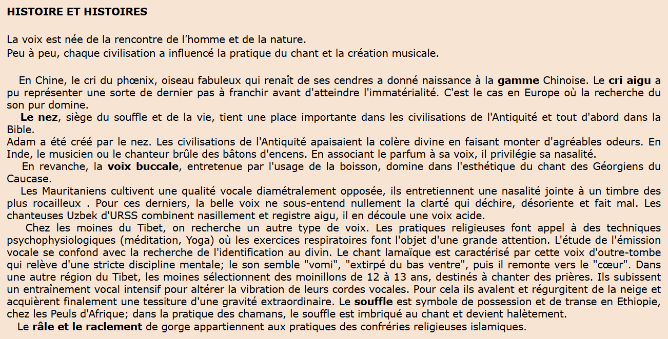 Technique vocale