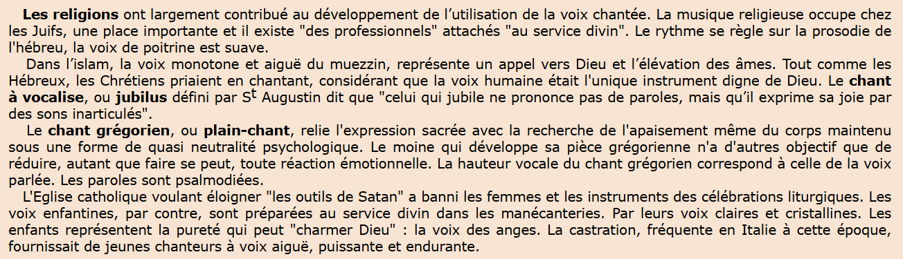 Technique vocale