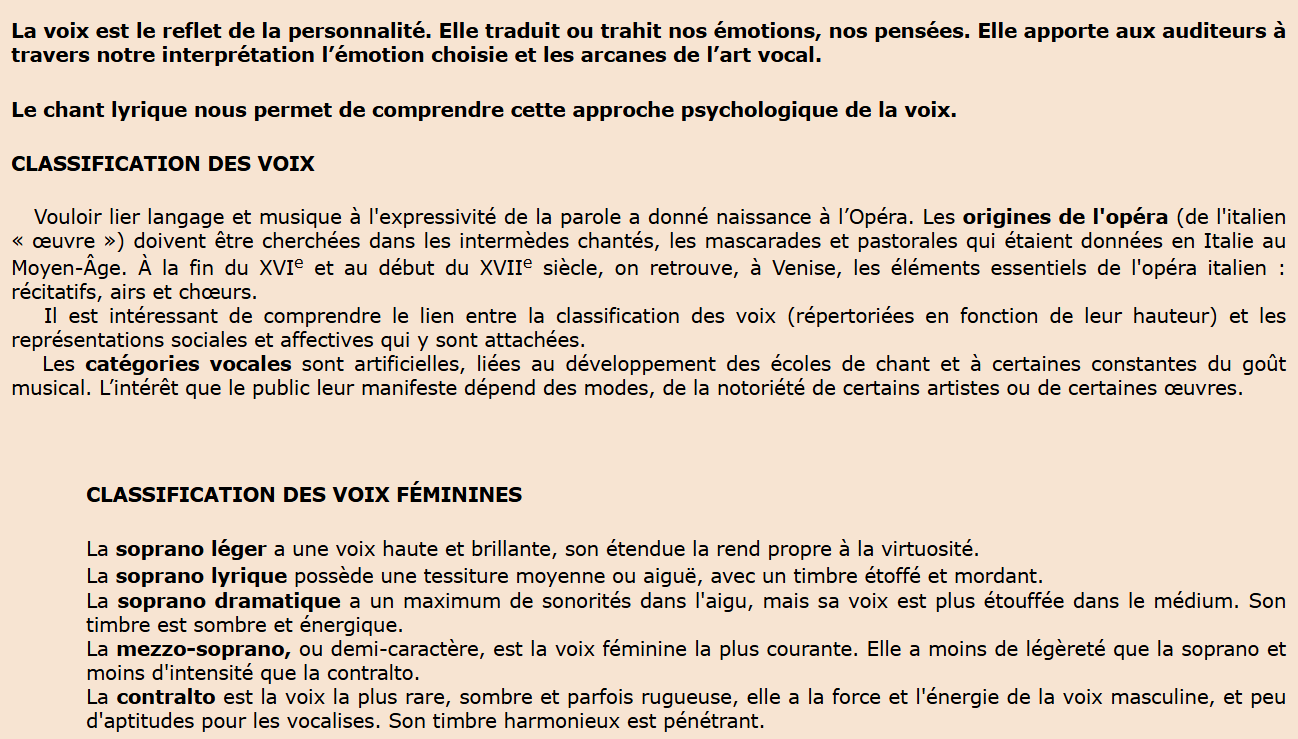 Technique vocale