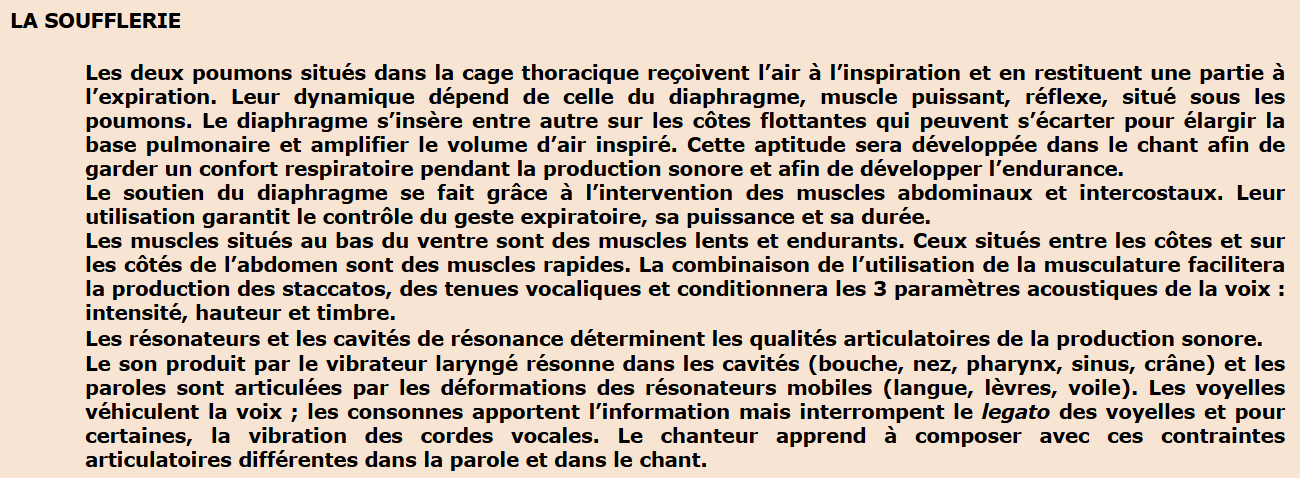 Technique vocale