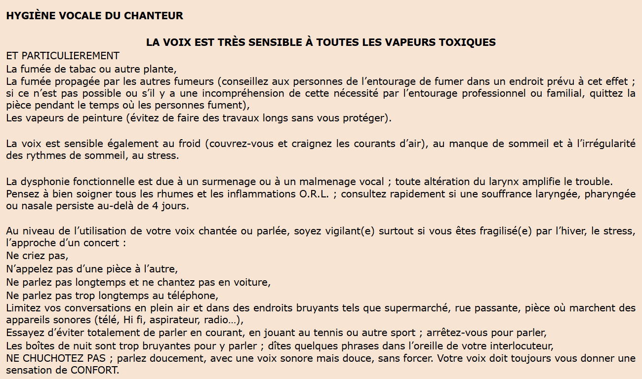 Technique vocale