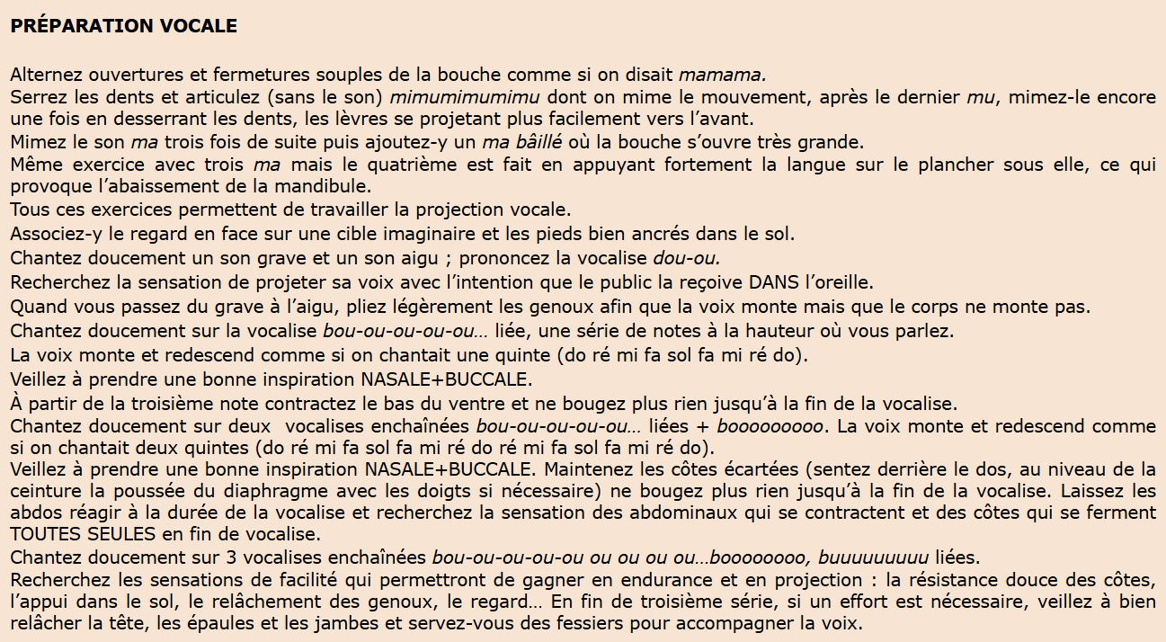Technique vocale